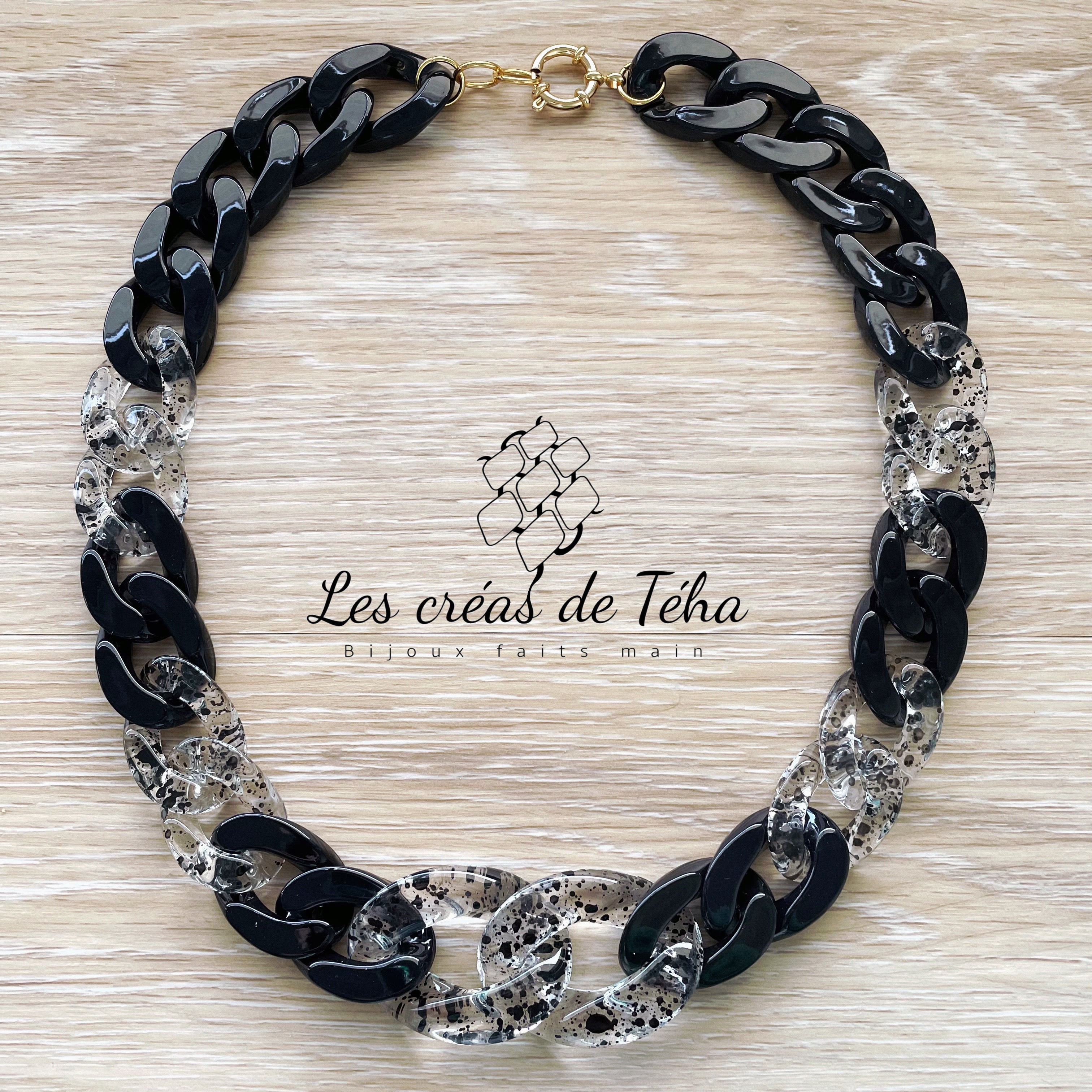 Collier en grosses mailles modèle New Ohéa