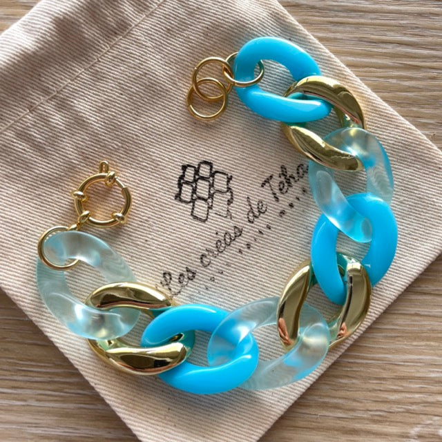 Bracelet tendance grosses mailles modèle Ohéa