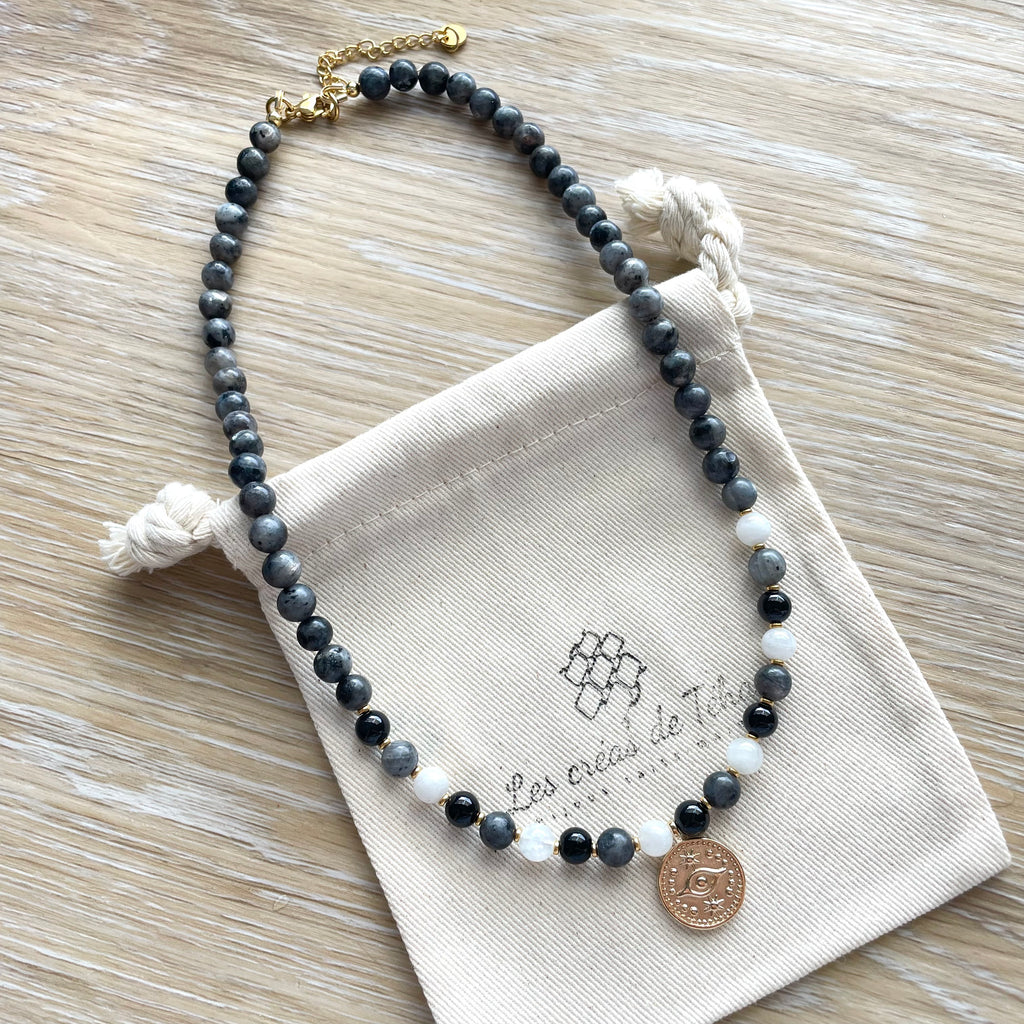 Collier en pierres naturelles modèle Gaïa