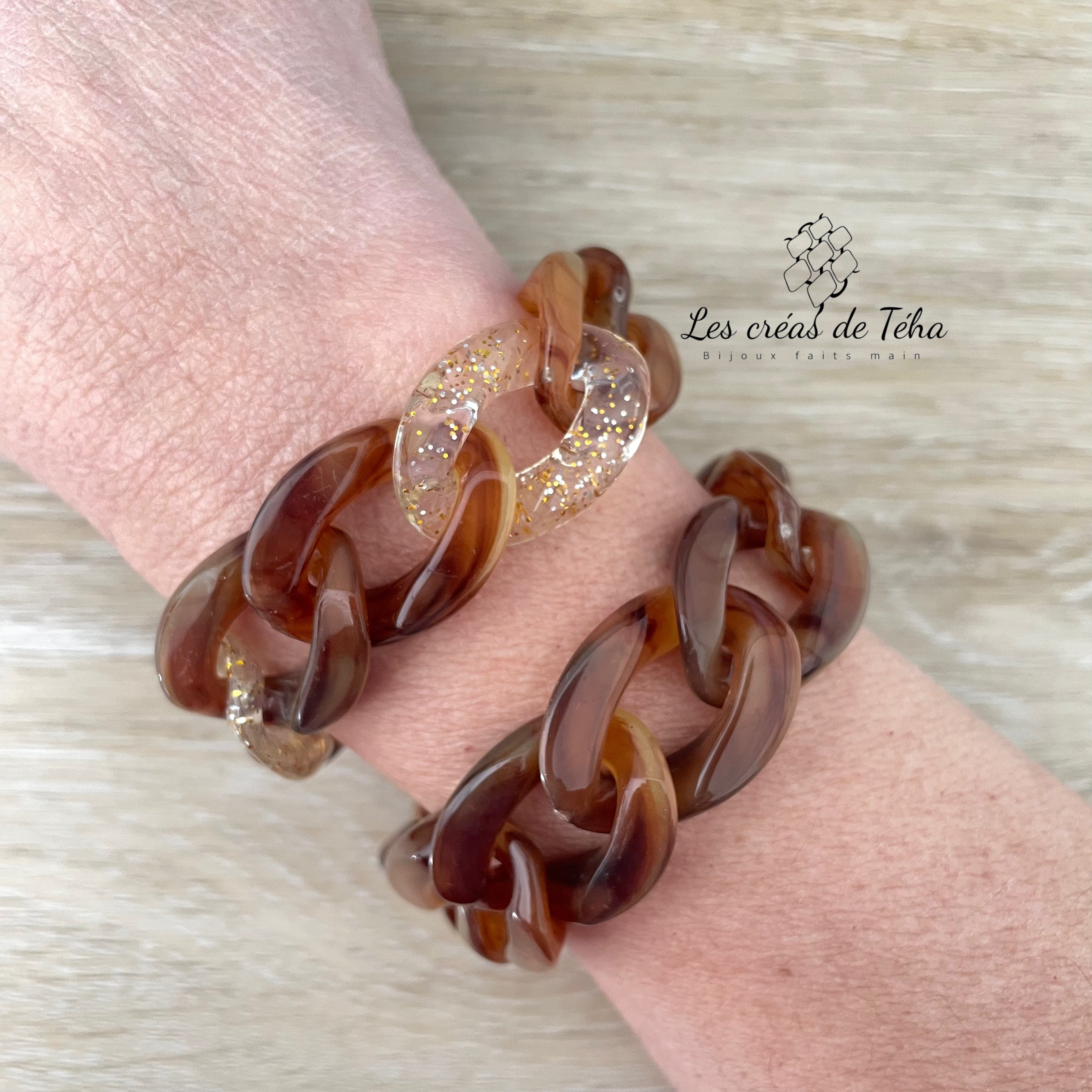 Bracelet tendance grosses mailles modèle Ohéa