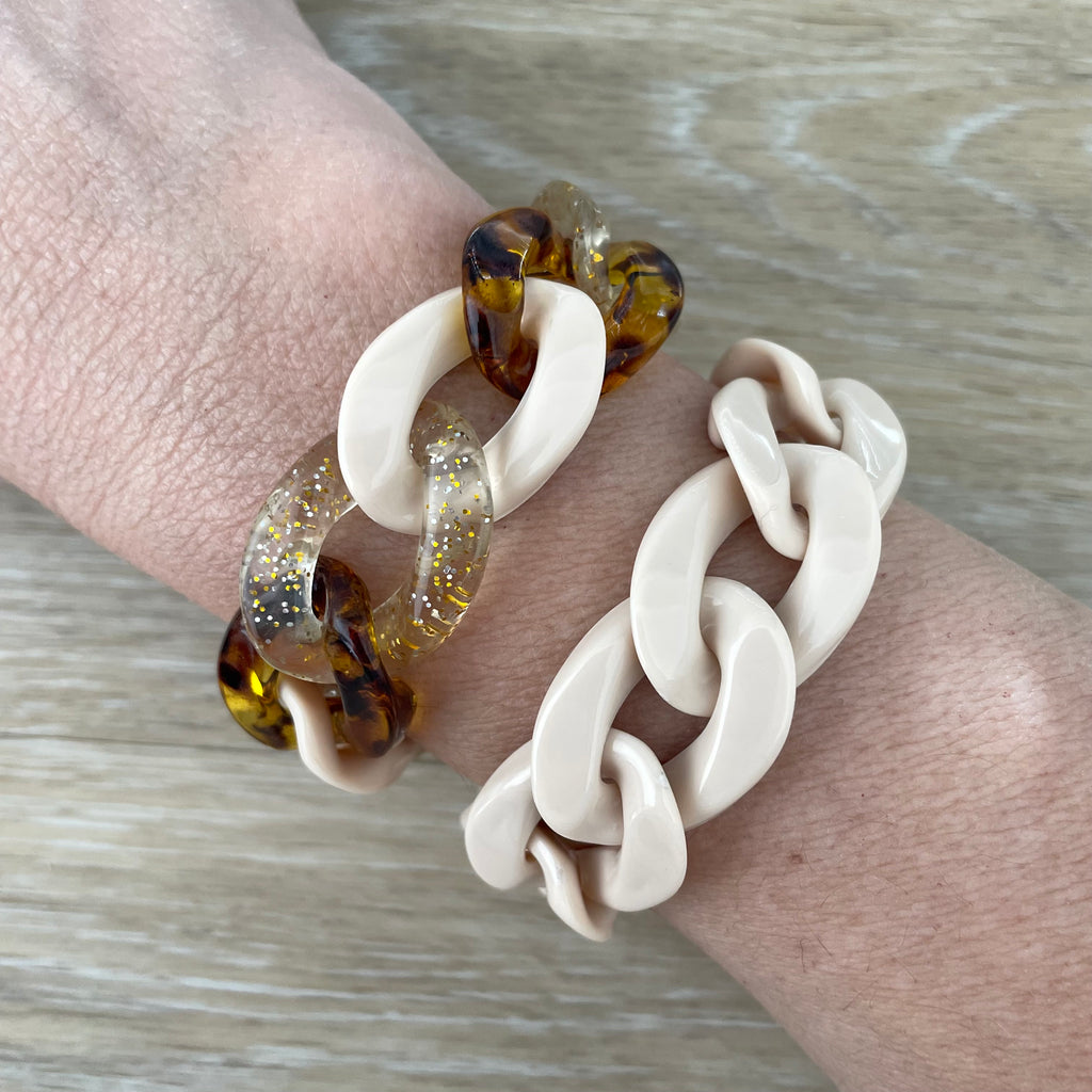 Bracelet tendance grosses mailles modèle Ohéa