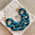 Bracelet vert foncé mat en grosses mailles  modèle New Ohéa