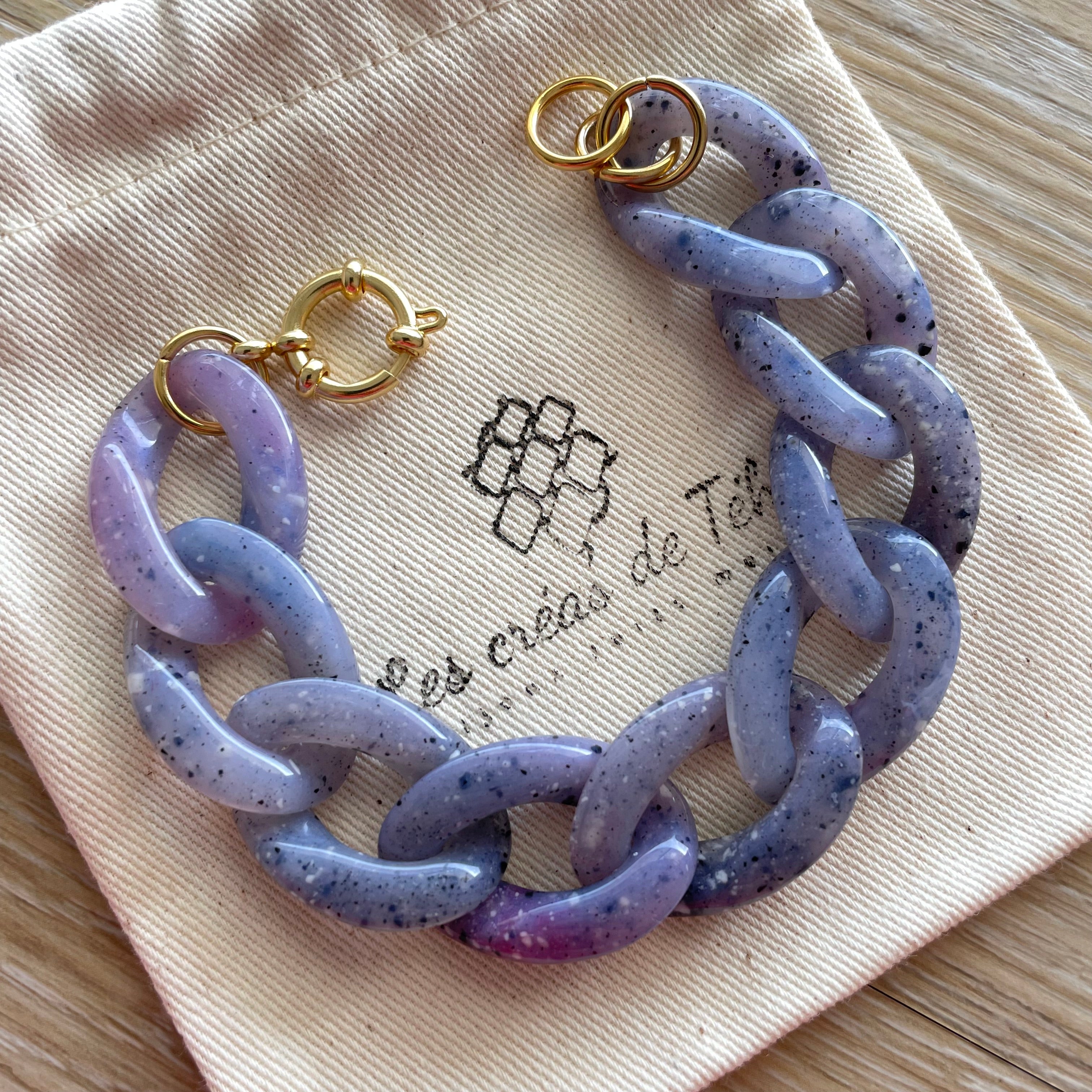 Bracelet tendance grosses mailles modèle Ohéa taille M