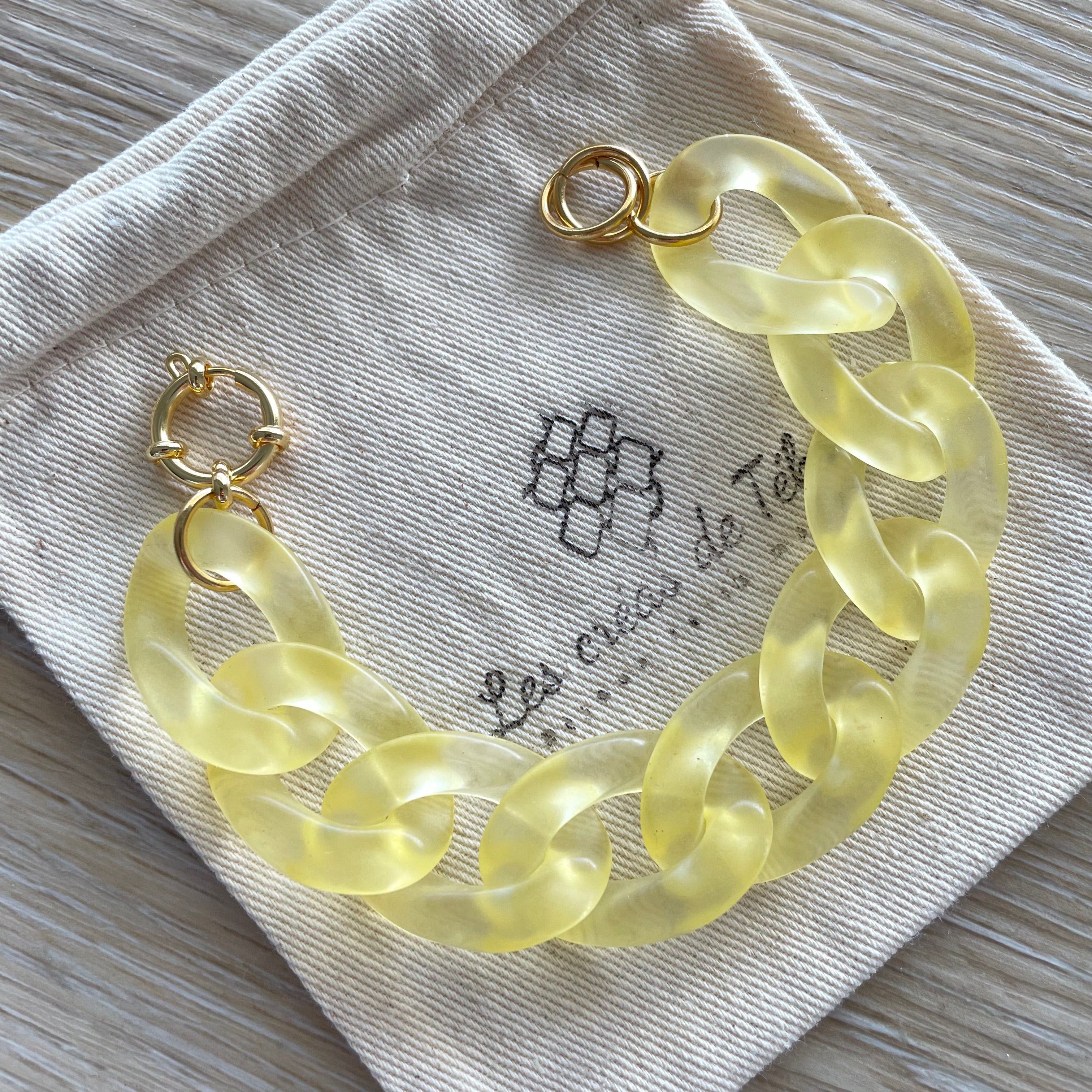 Bracelet tendance grosses mailles modèle Ohéa
