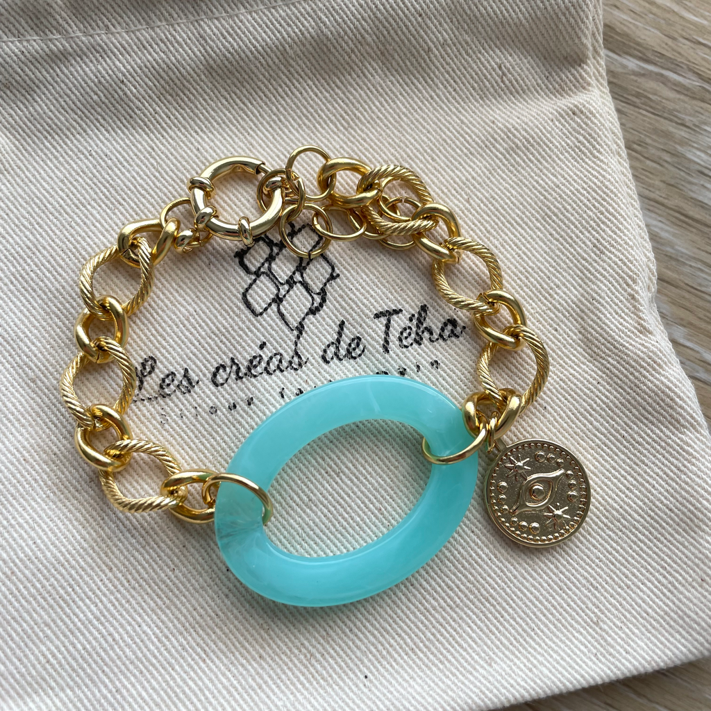 Bracelet tendance acier inoxydable modèle Āuri