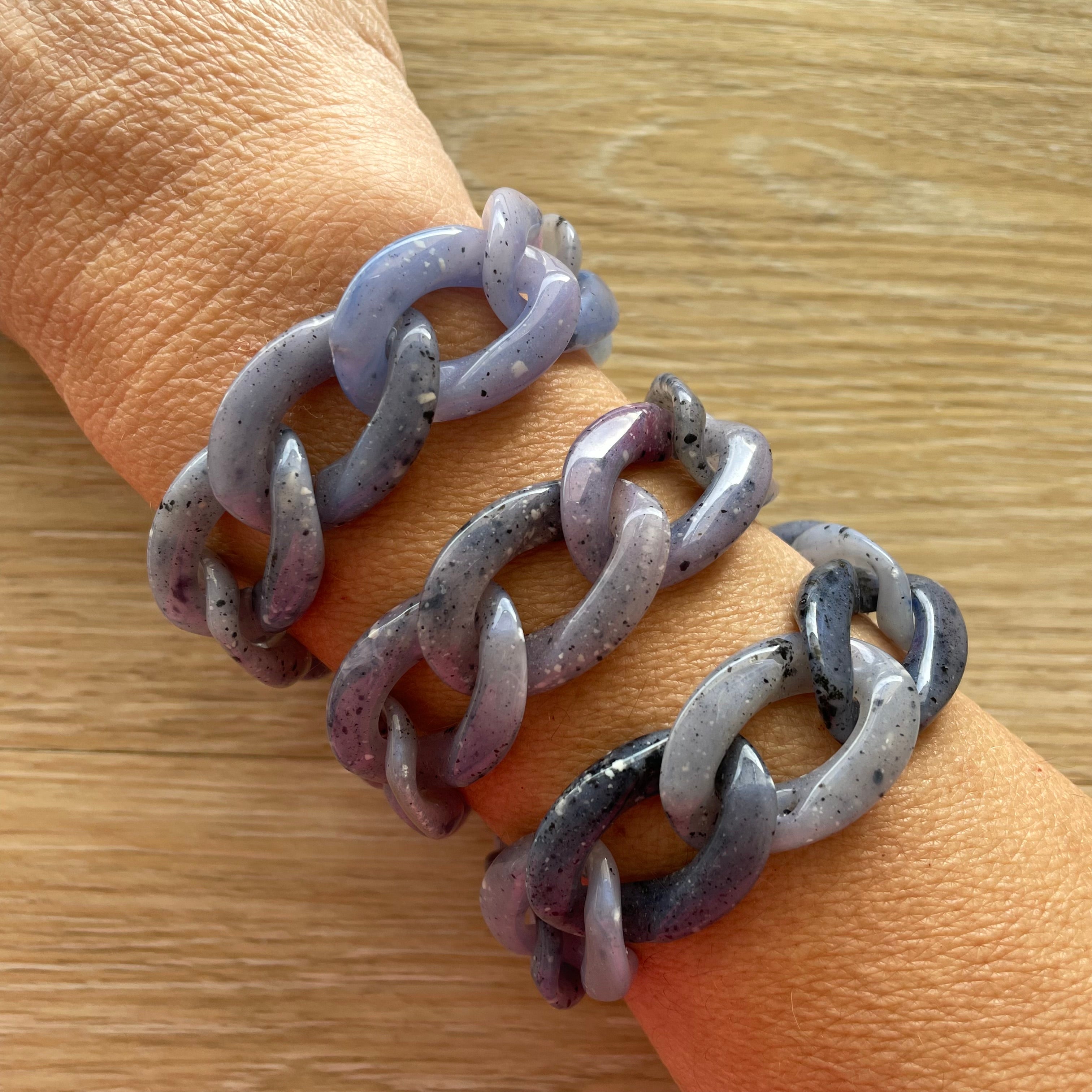 Bracelet tendance grosses mailles modèle Ohéa taille M