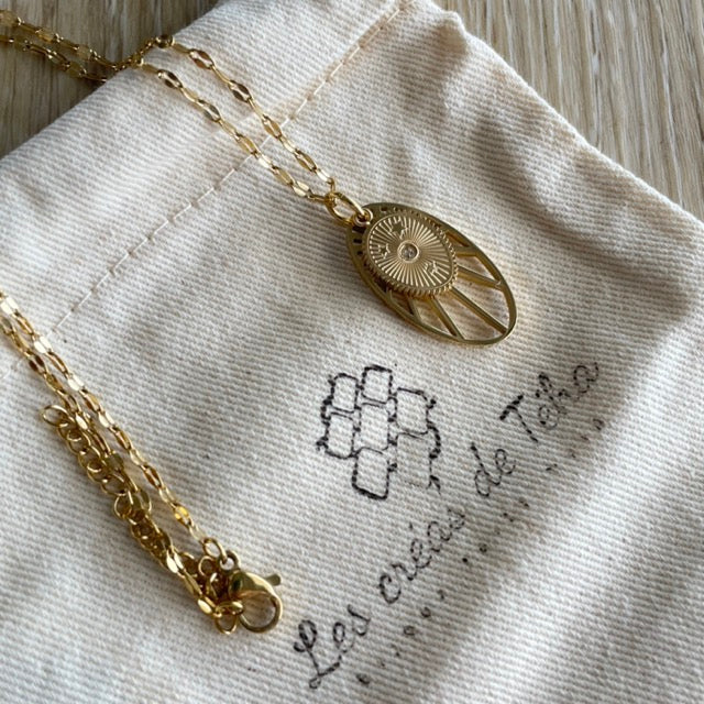 Collier en acier inoxydable  modèle Aurore