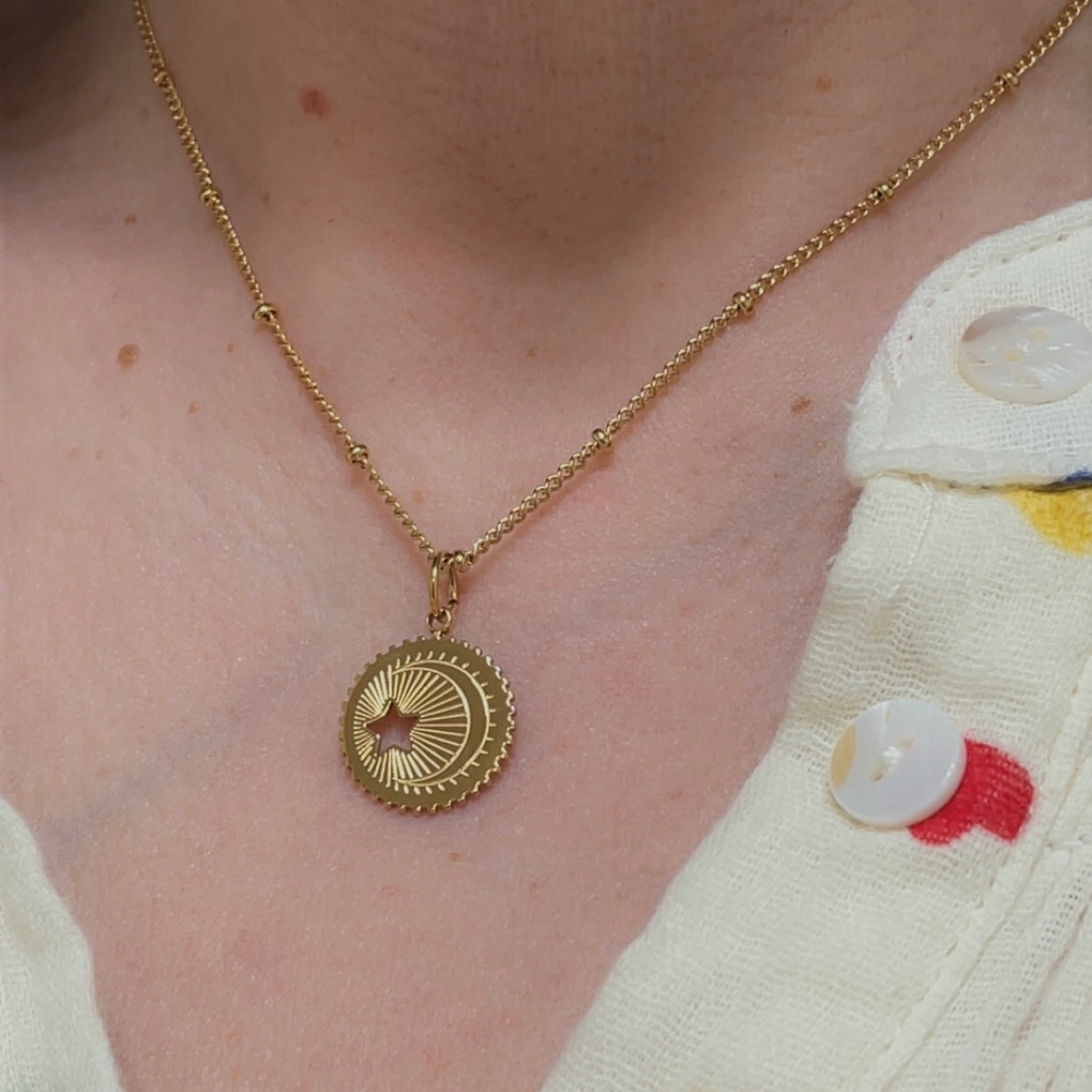Collier en acier inoxydable  modèle Estrella Luna