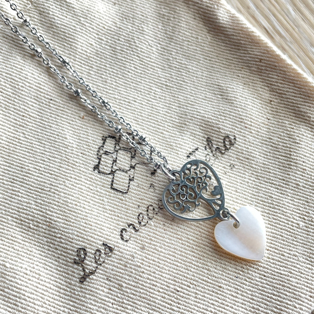 Collier en acier inoxydable  modèle Love