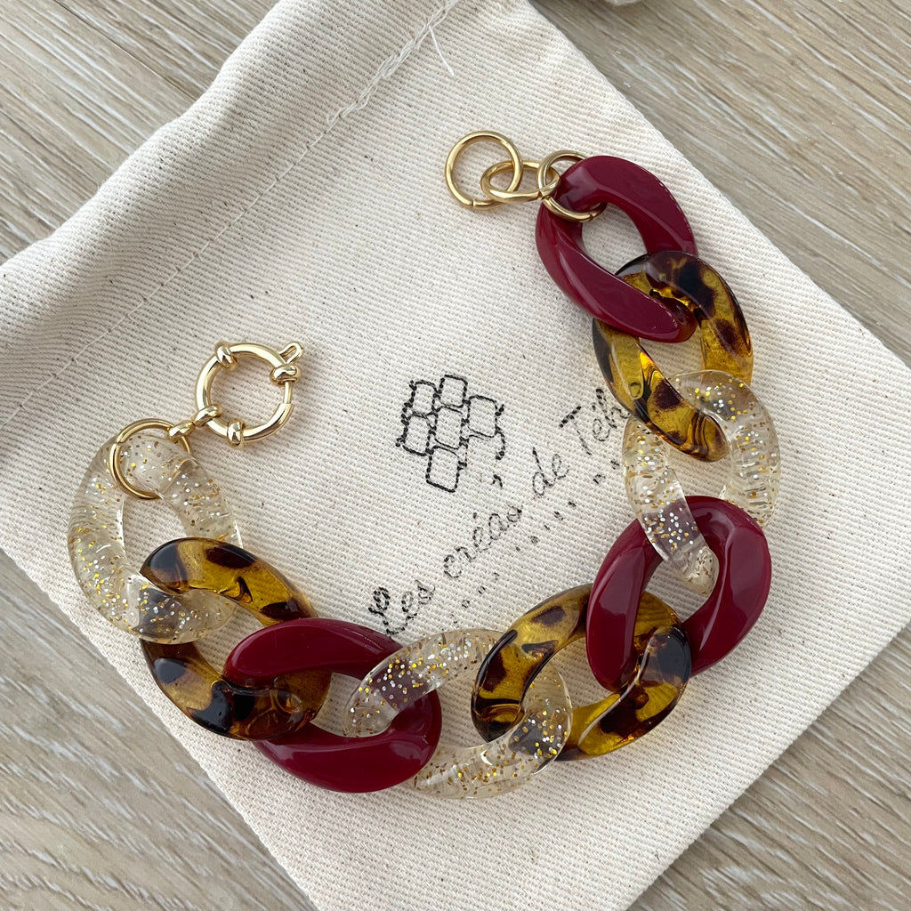 Bracelet tendance grosses mailles modèle Ohéa