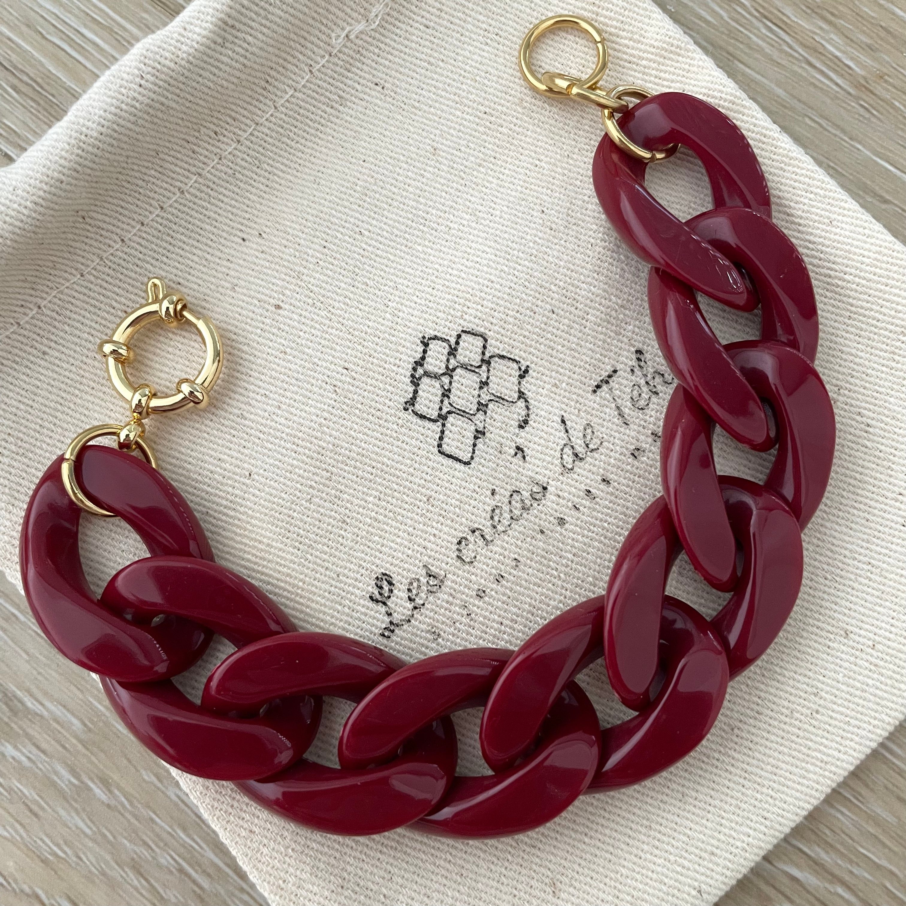 Bracelet tendance grosses mailles modèle Ohéa