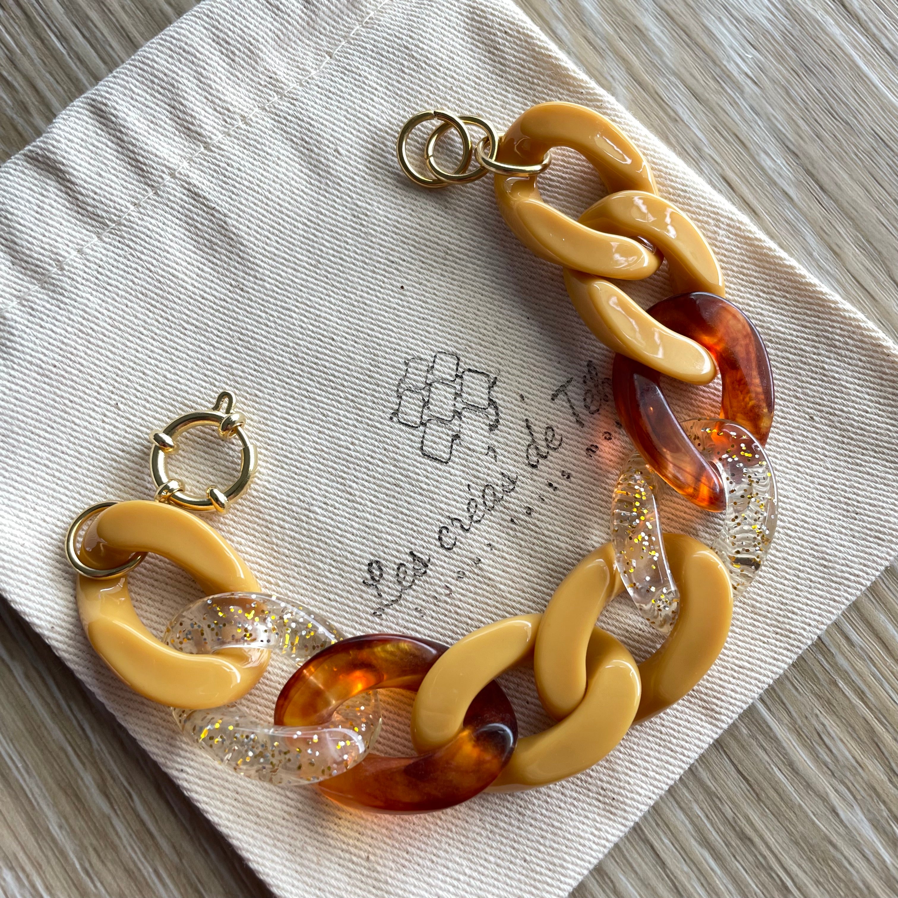 Bracelet tendance grosses mailles modèle Ohéa