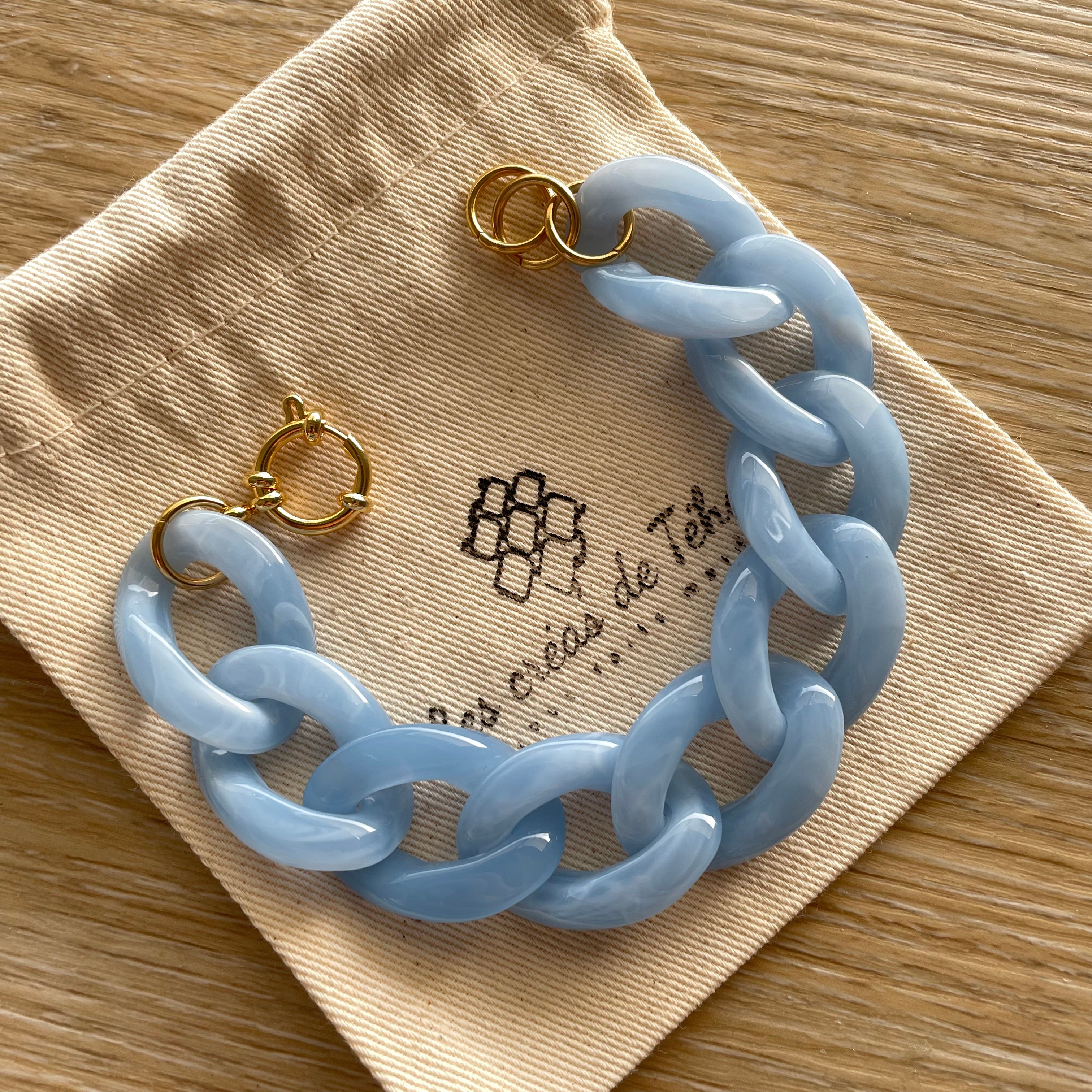 Bracelet tendance grosses mailles modèle Ohéa