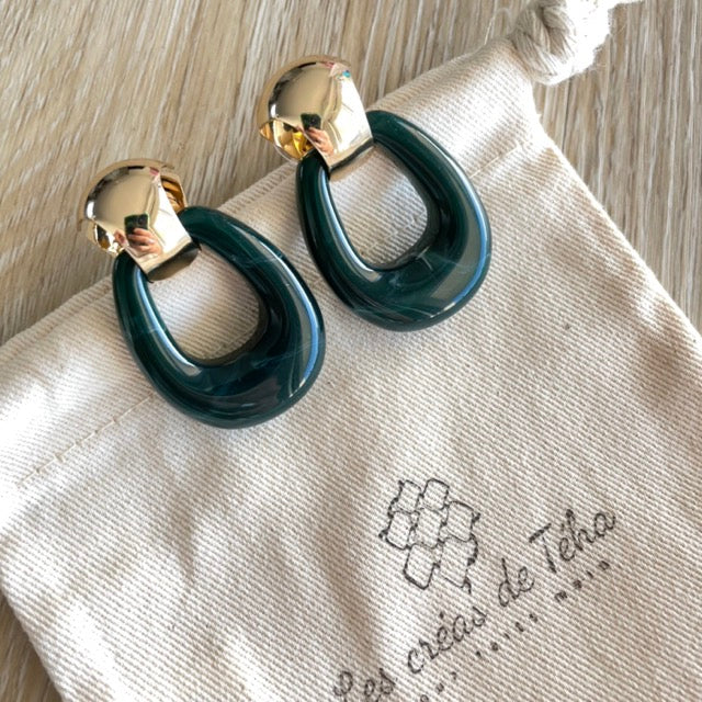 Boucles d’oreilles dorée  modèle Anapa