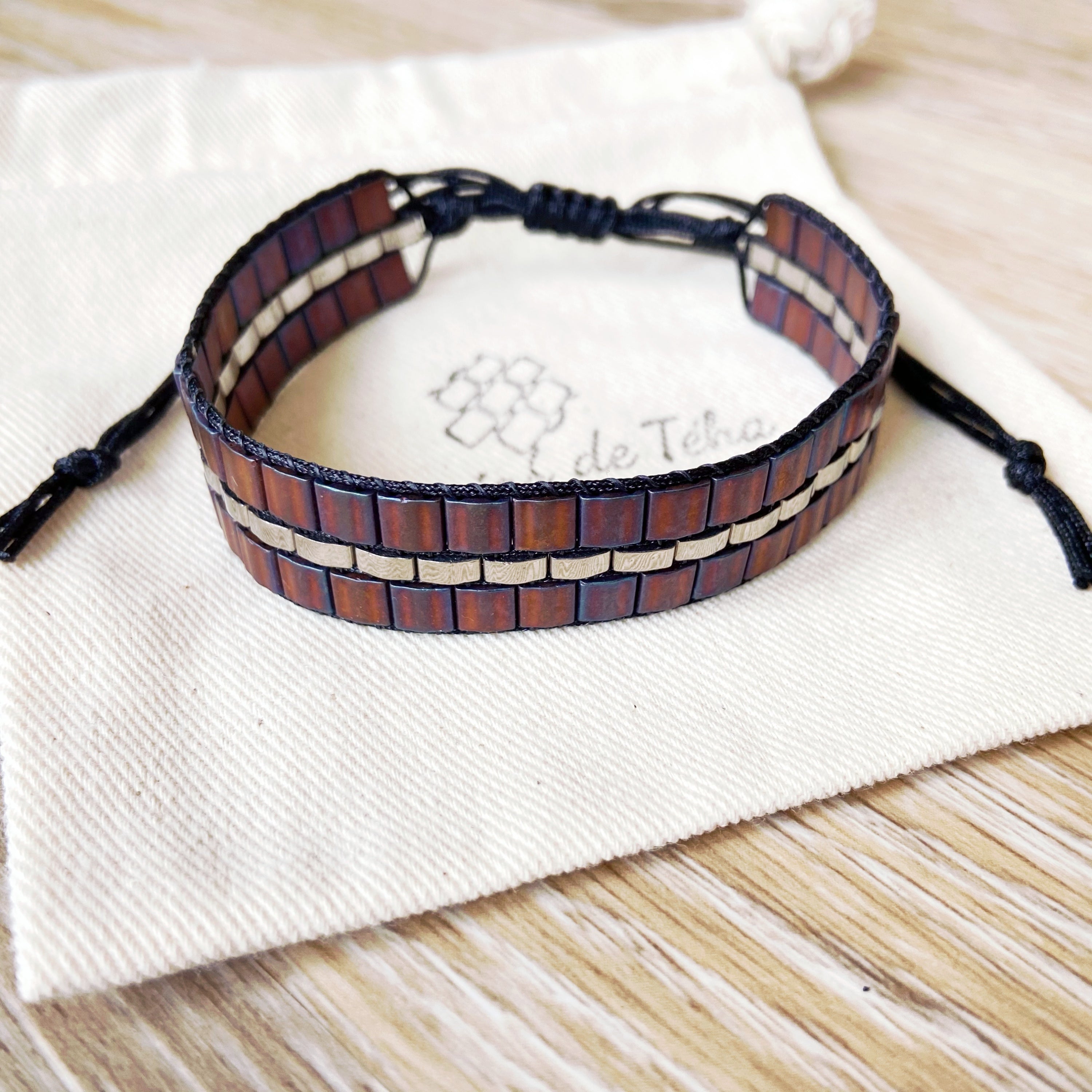 Bracelet homme modèle Ti'Ahau réglable