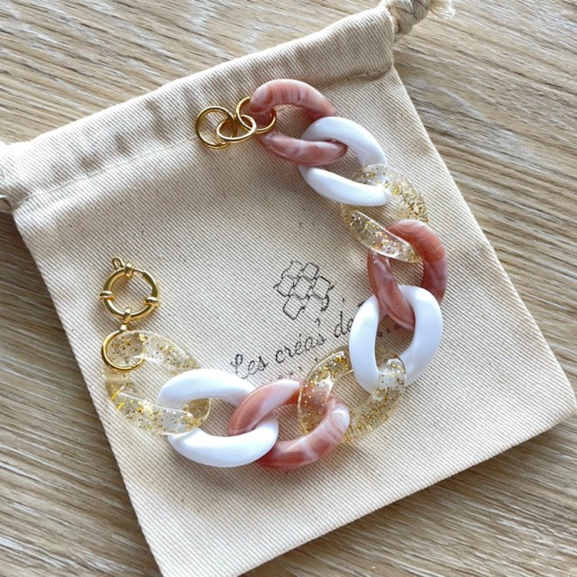 Bracelet tendance grosses mailles modèle Ohéa