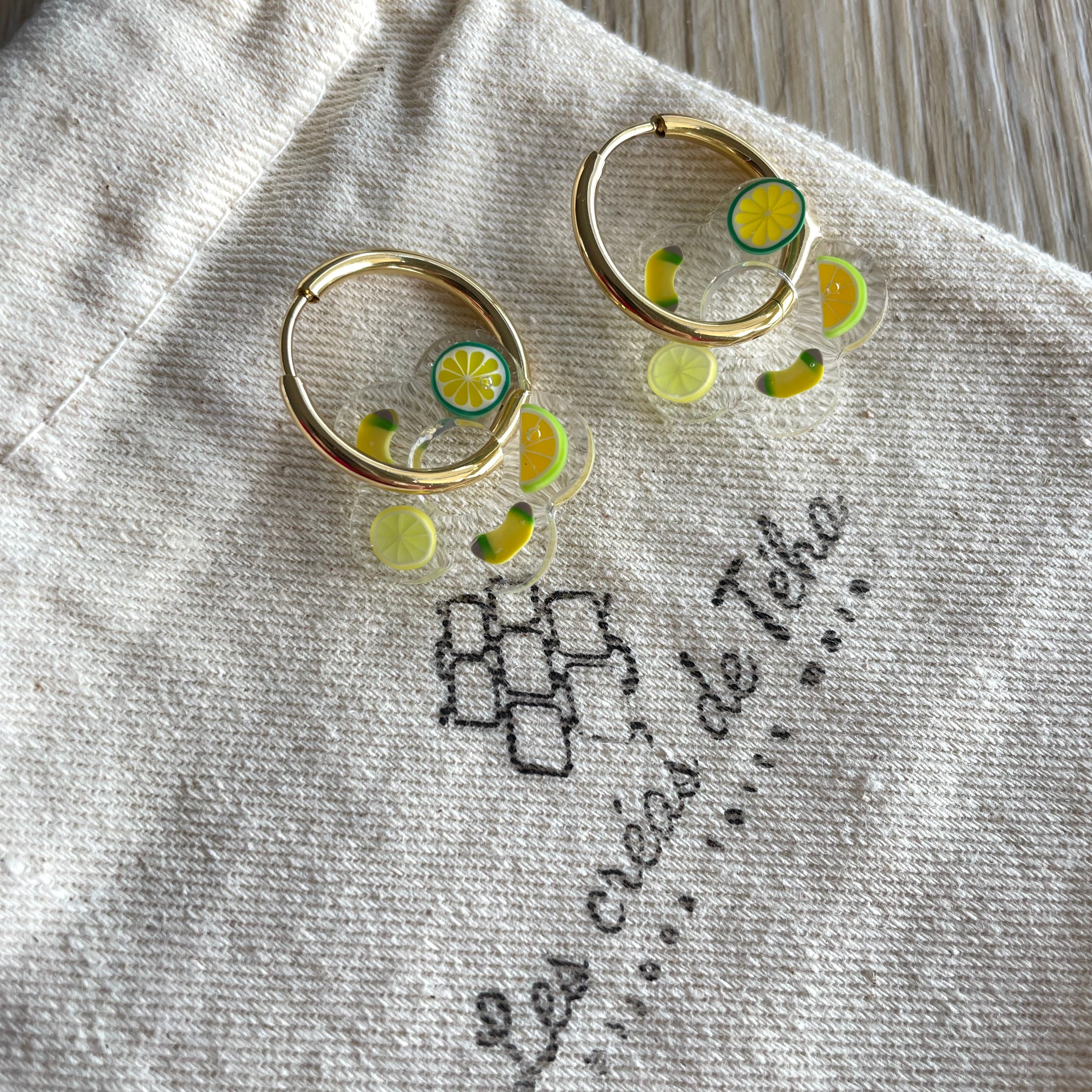 Pampilles fleurs avec ou sans créoles en acier inoxydable modèle Frutti Pop