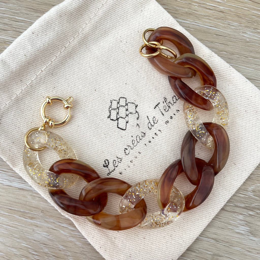 Bracelet tendance grosses mailles modèle Ohéa