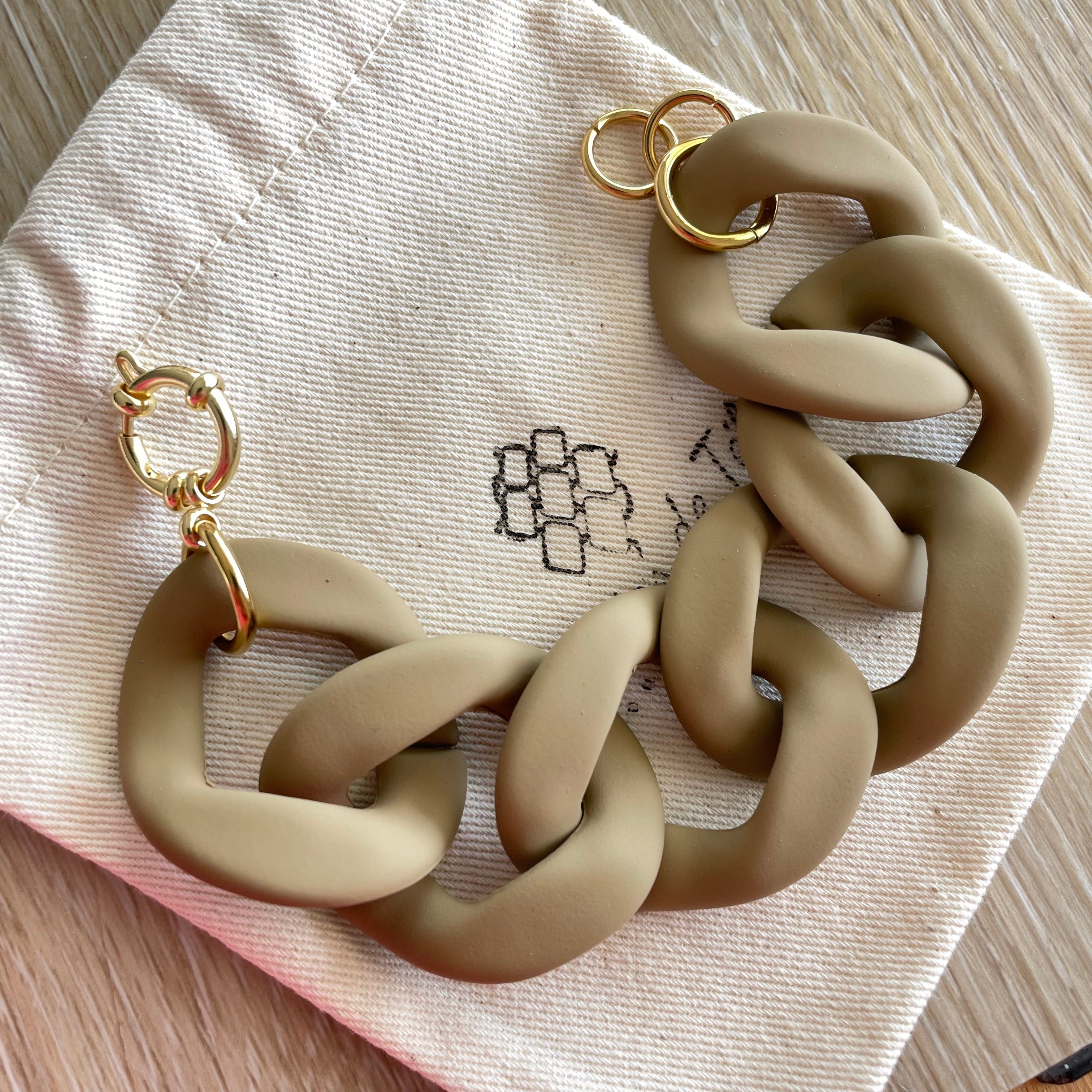 Bracelet  sable mat en grosses mailles  modèle New Ohéa