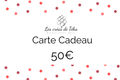 Carte cadeau d'une valeur de 50 euros