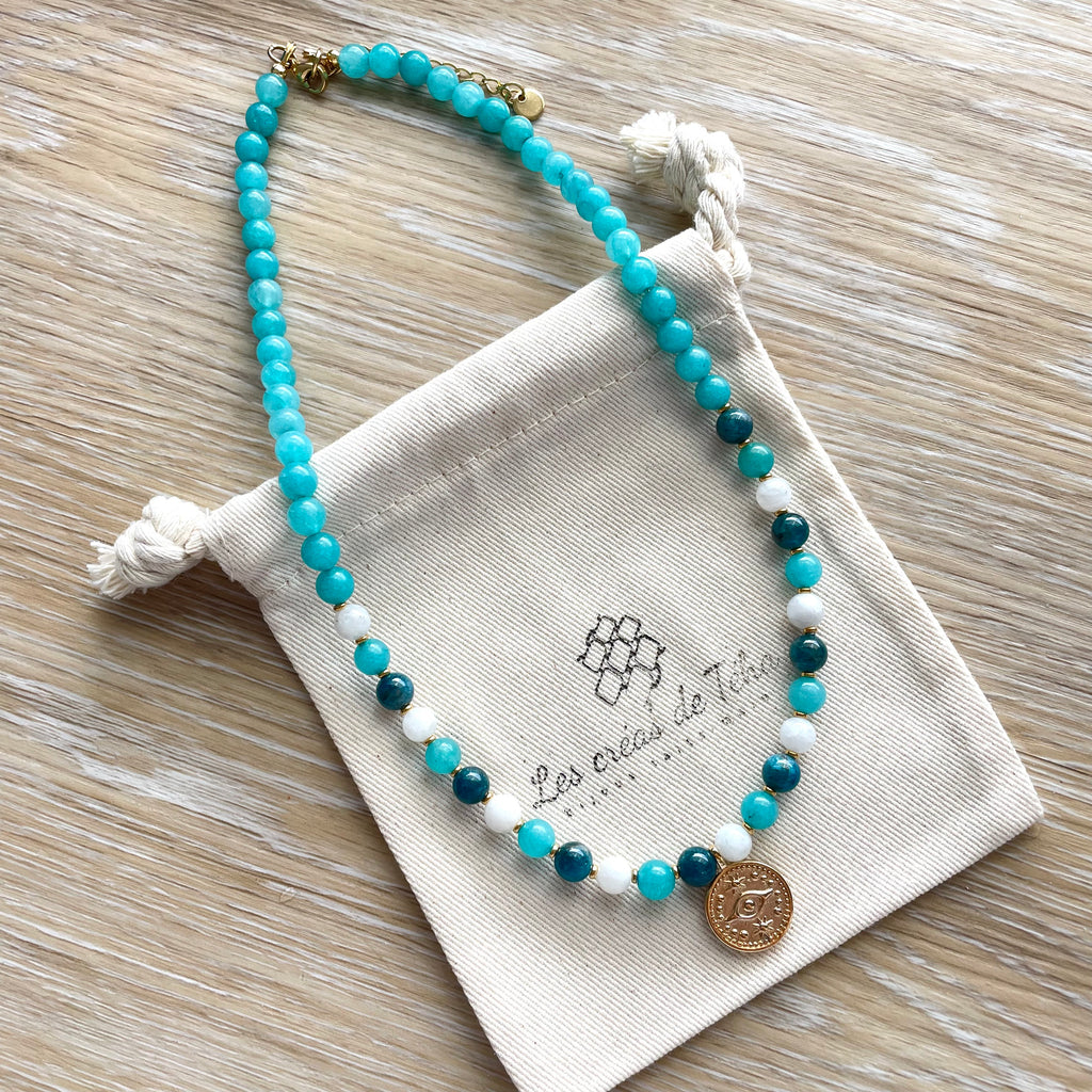 Collier en pierres naturelles modèle Gaïa