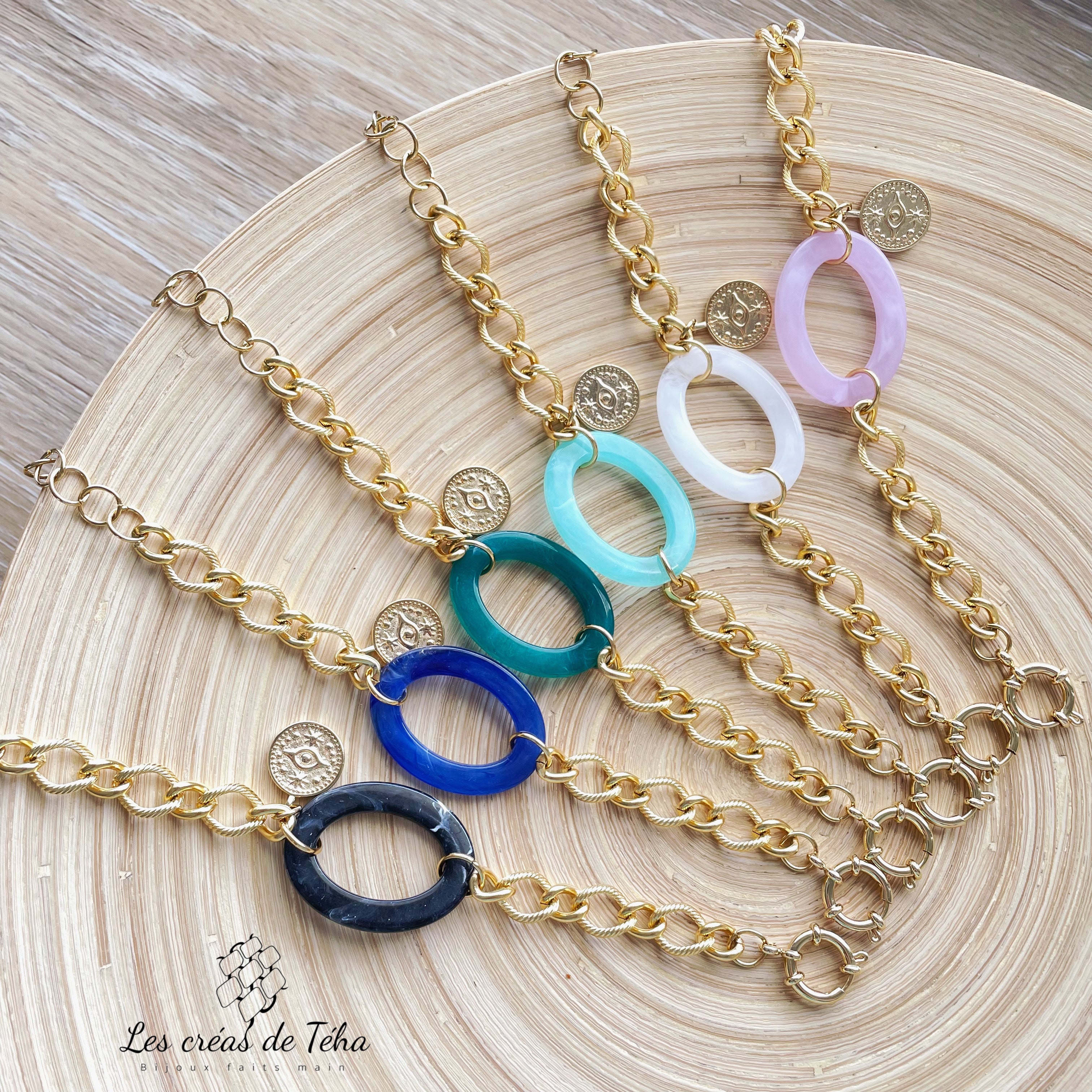 Bracelet tendance acier inoxydable modèle Āuri