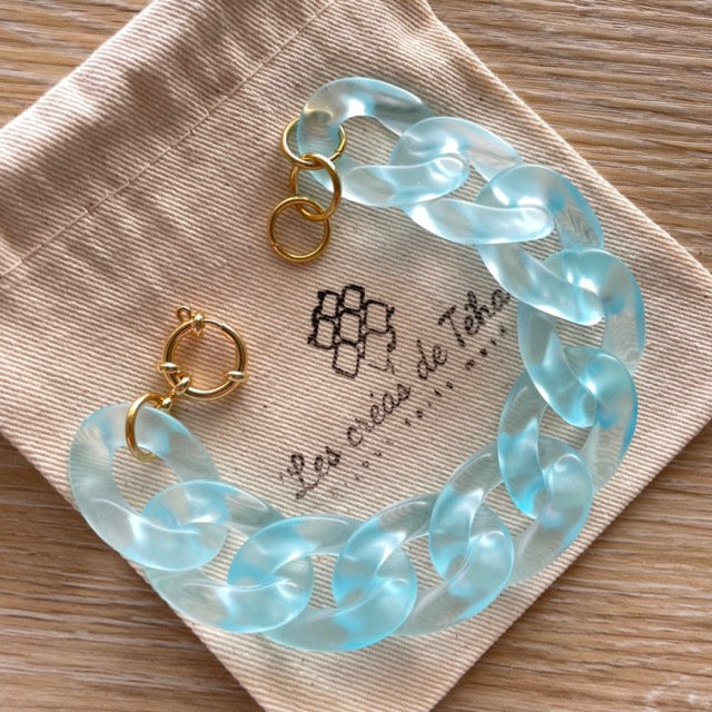 Bracelet tendance grosses mailles modèle Ohéa