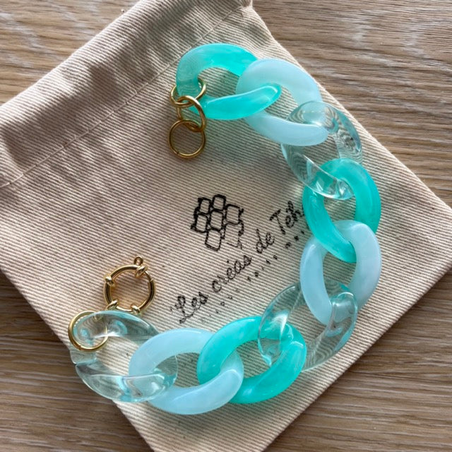 Bracelet tendance grosses mailles modèle Ohéa