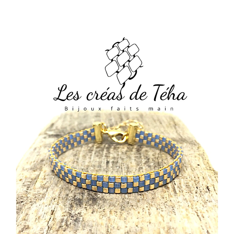 Bracelet modèle Moere en perles de verre japonaises