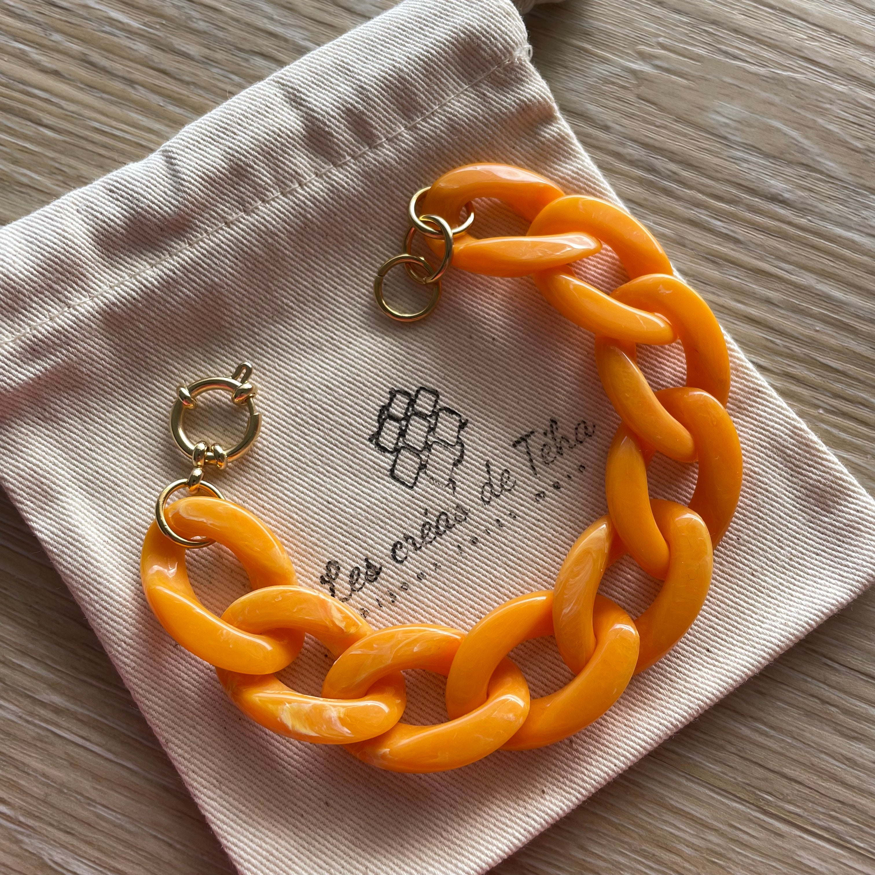 Bracelet tendance grosses mailles modèle Ohéa
