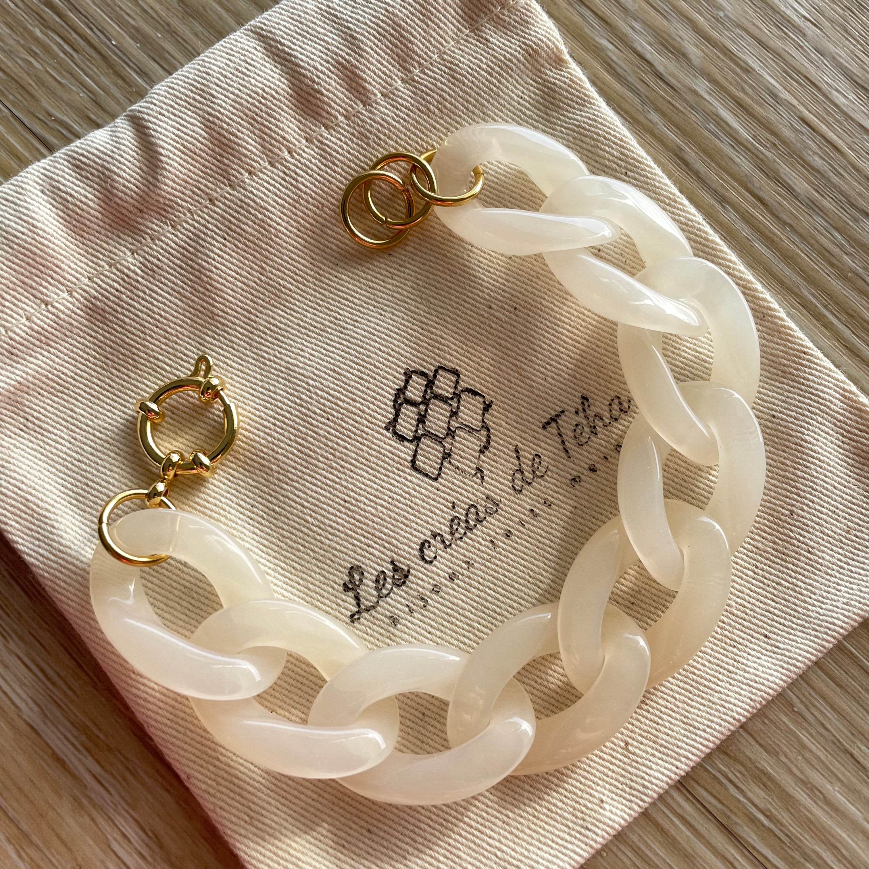 Bracelet tendance grosses mailles modèle Ohéa