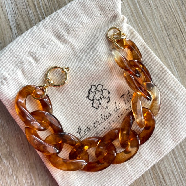 Bracelet tendance grosses mailles  modèle Ohéa