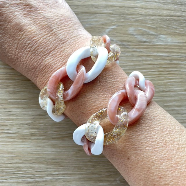 Bracelet tendance grosses mailles modèle Ohéa
