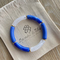 Bracelet élastique tendance perles incurvées modèle Ata
