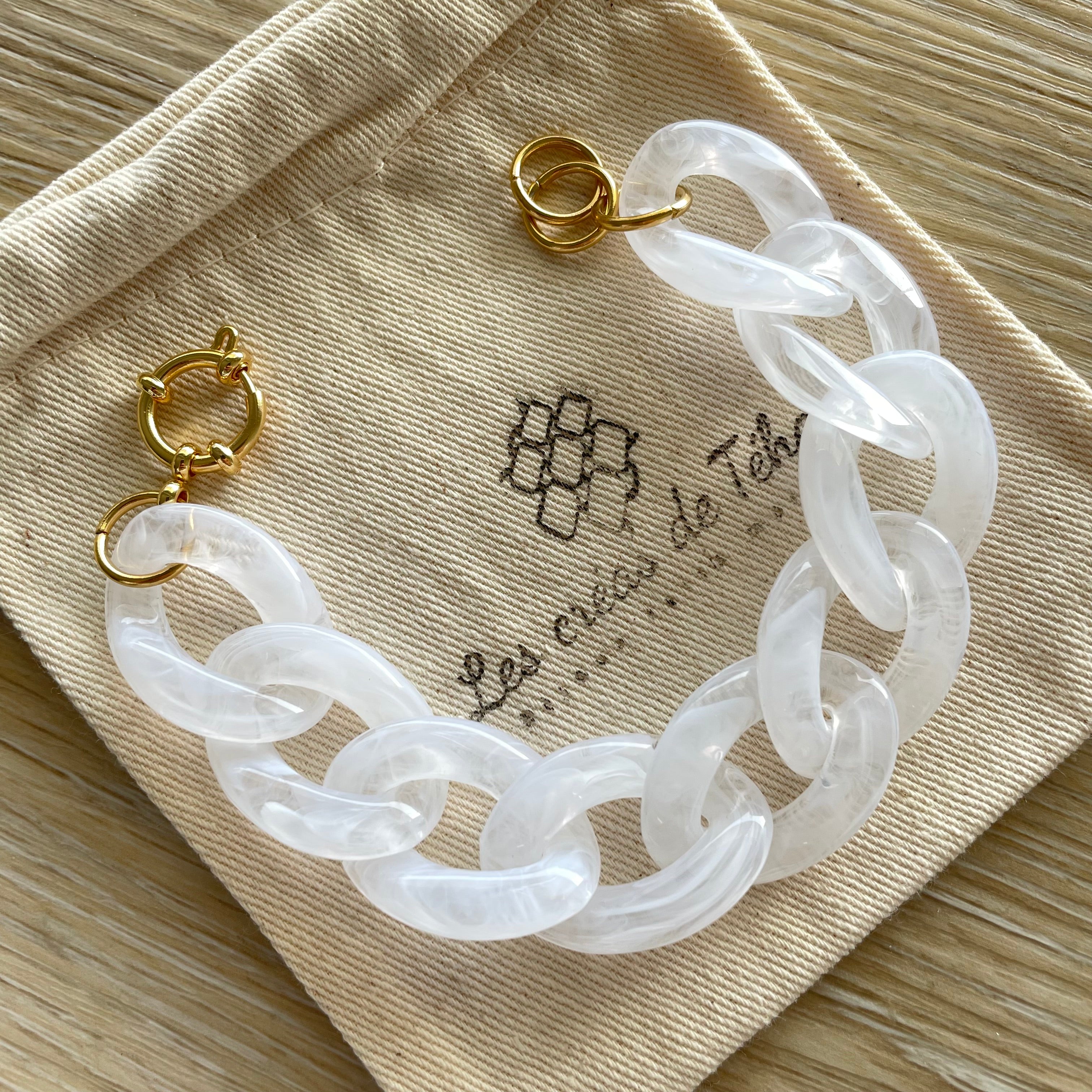 Bracelet tendance grosses mailles modèle Ohéa