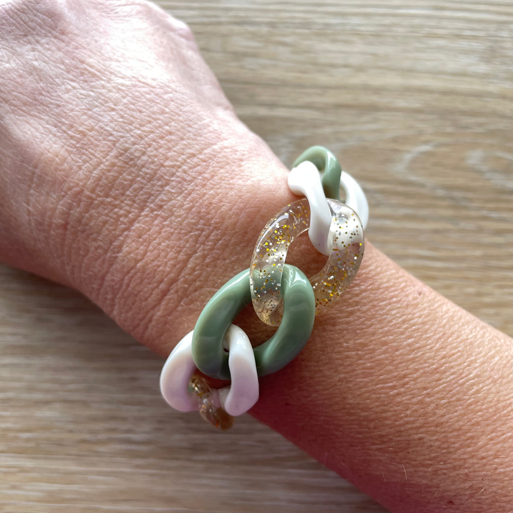 Bracelet tendance grosses mailles modèle Ohéa taille M
