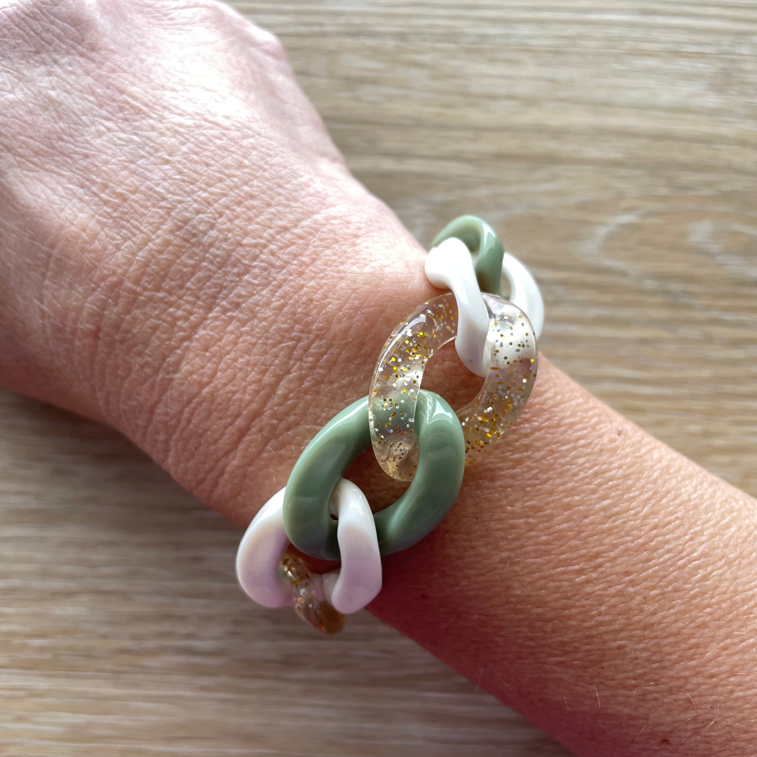 Bracelet tendance grosses mailles modèle Ohéa taille M