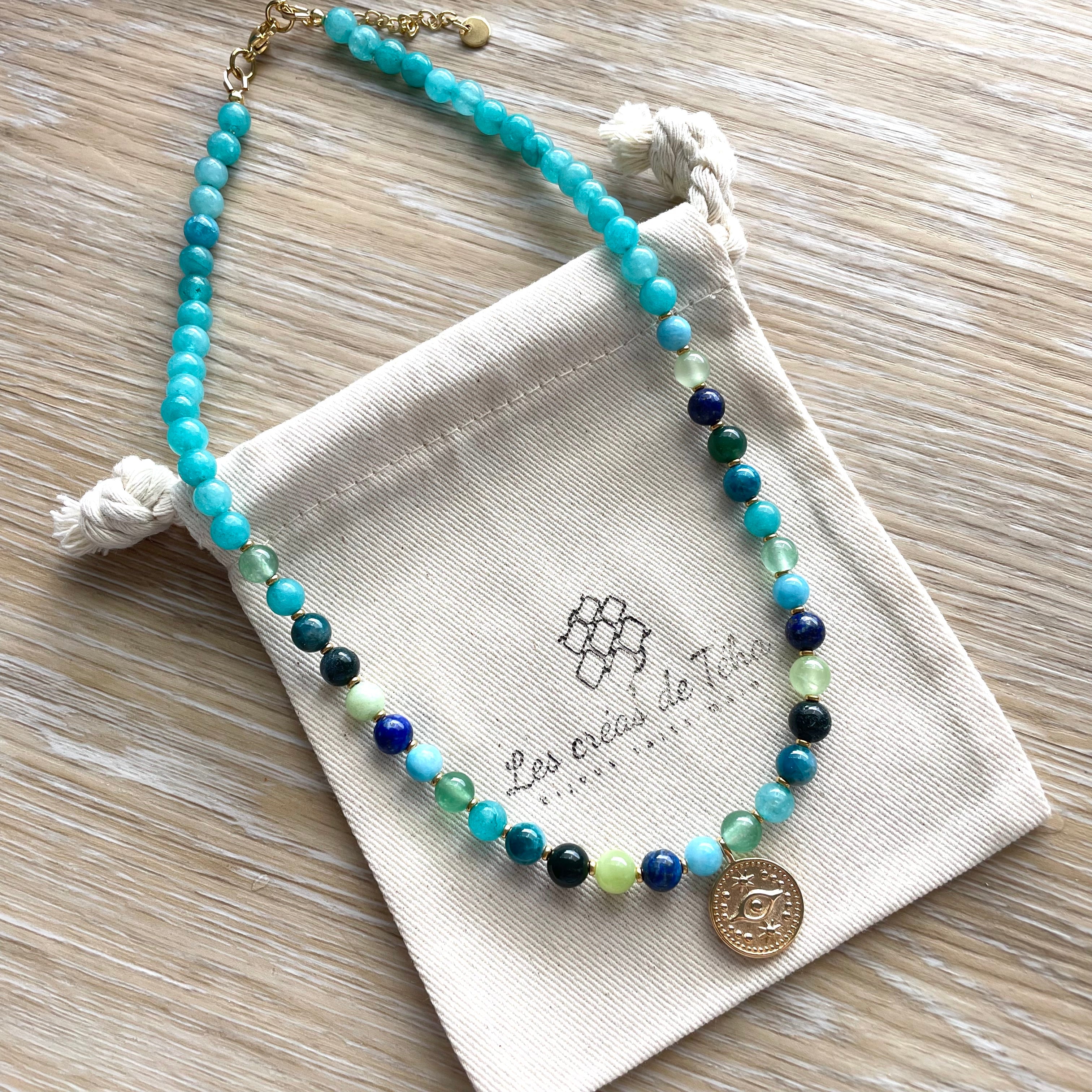 Collier en pierres naturelles modèle Gaïa