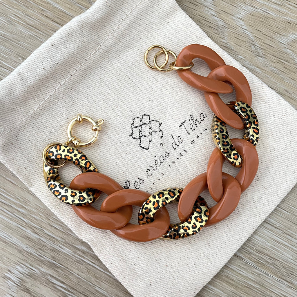 Bracelet tendance grosses mailles modèle Ohéa