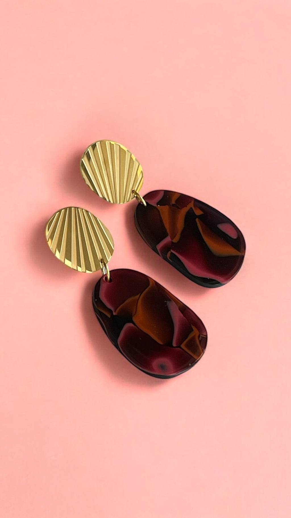Boucles d’oreilles en  acier inoxydable modèle Māpura