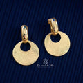 Boucles d’oreilles tendance dorée modèle Tēnuare