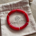 Bracelet élastique tendance perles incurvées modèle Ata