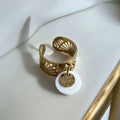 Bague en acier inoxydable et plaqué or modèle Parau
