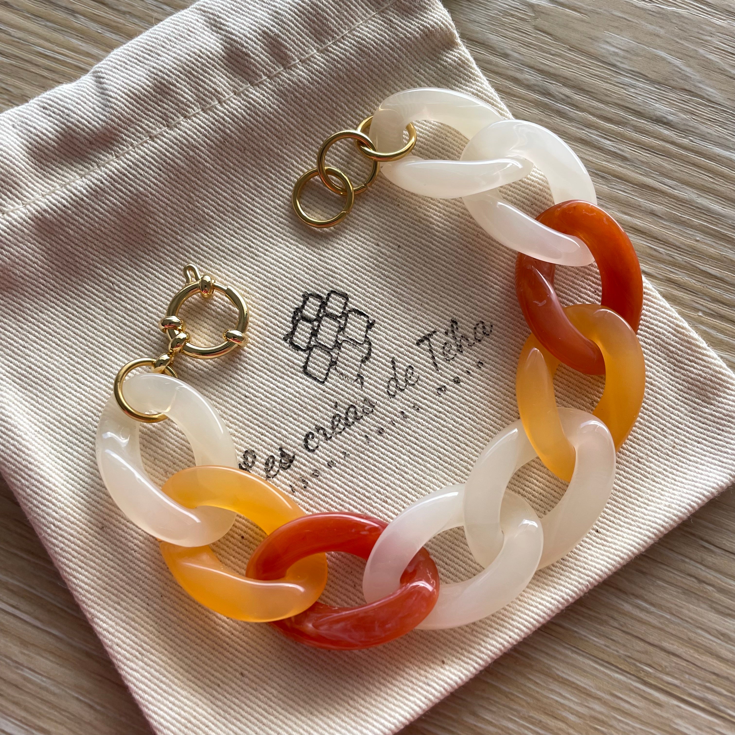 Bracelet tendance grosses mailles modèle Ohéa
