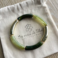 Bracelet élastique tendance perles incurvées modèle Ata