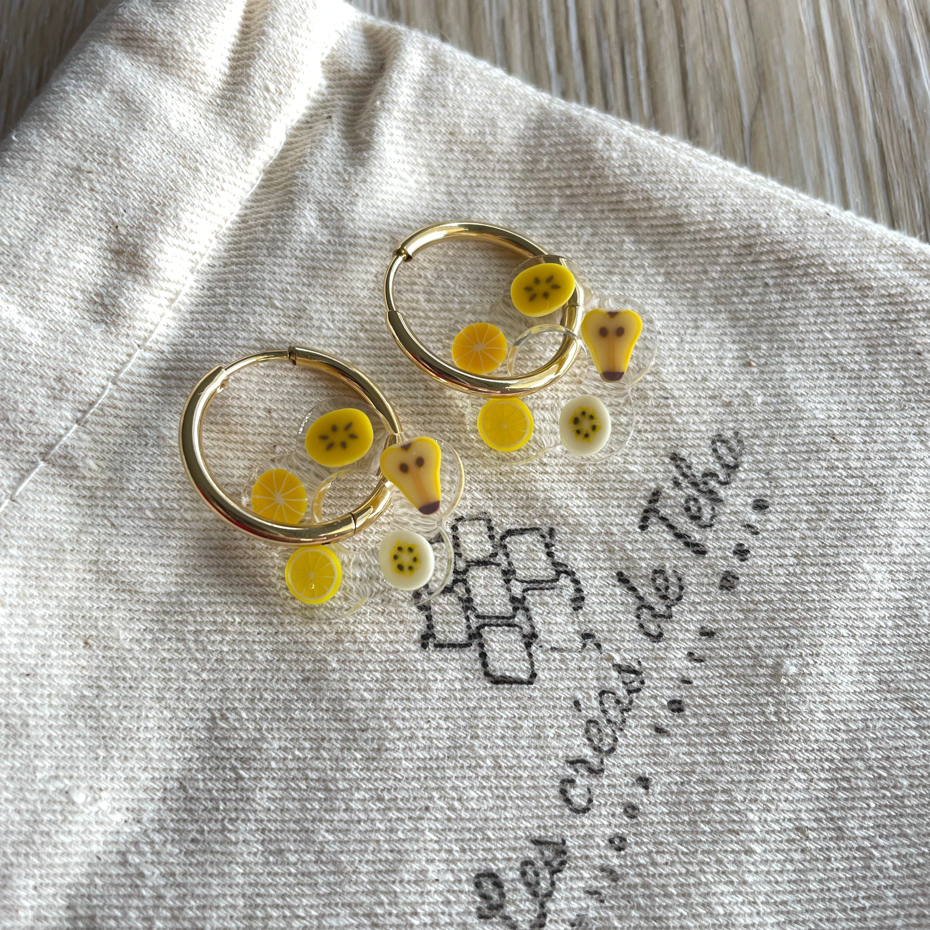 Pampilles fleurs avec ou sans créoles en acier inoxydable modèle Frutti Pop