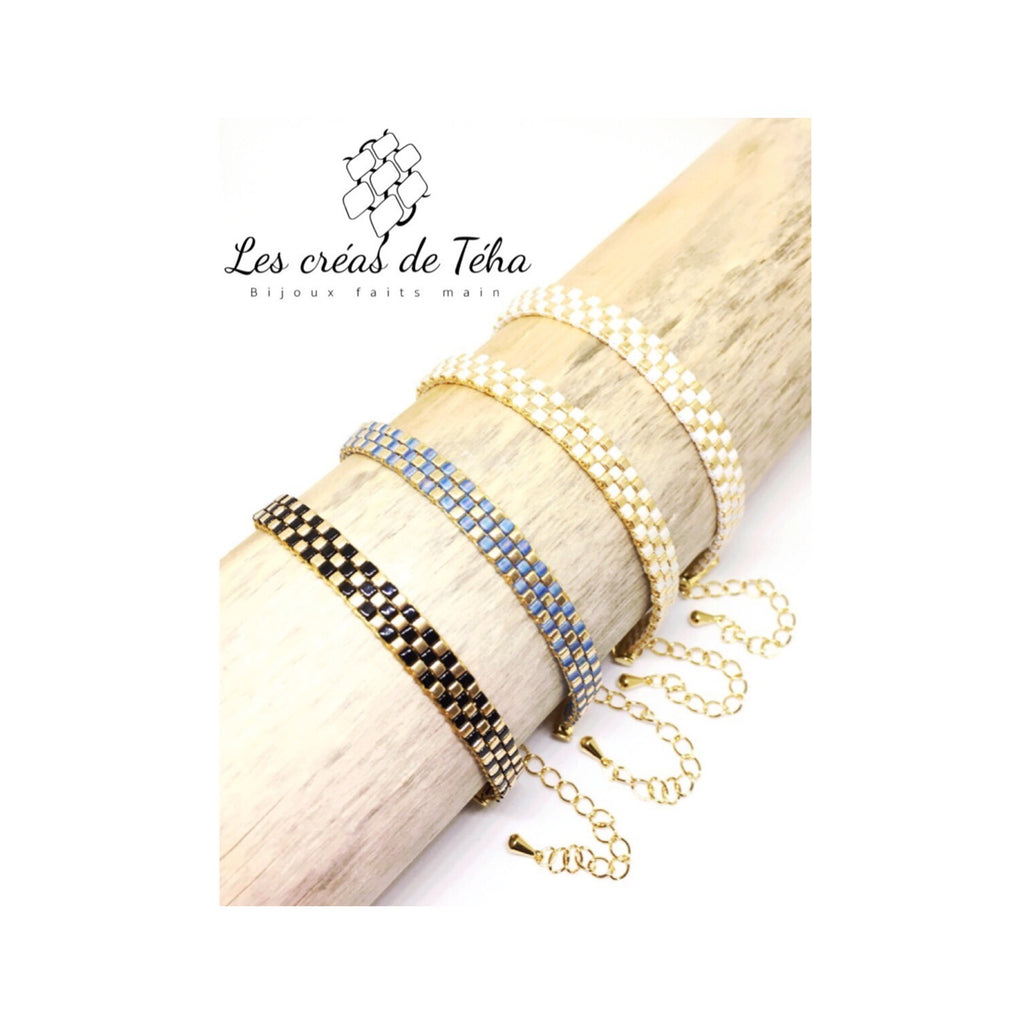 Bracelet modèle Moere en perles de verre japonaises