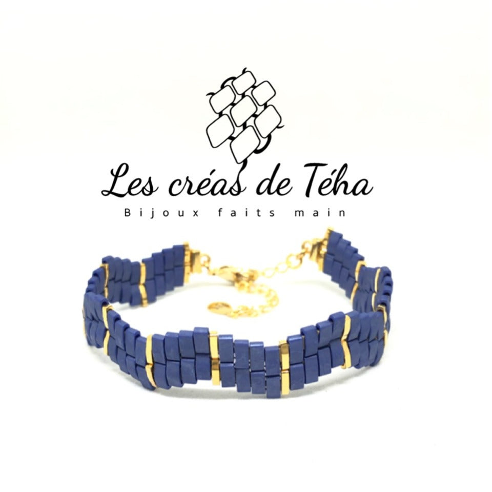 Bracelet modèle Vera en perles de verre japonaises