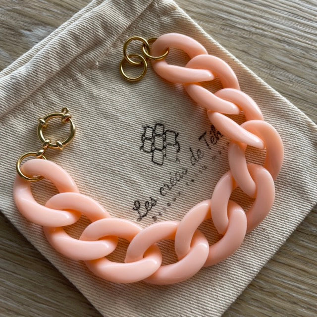 Bracelet tendance grosses mailles modèle Ohéa