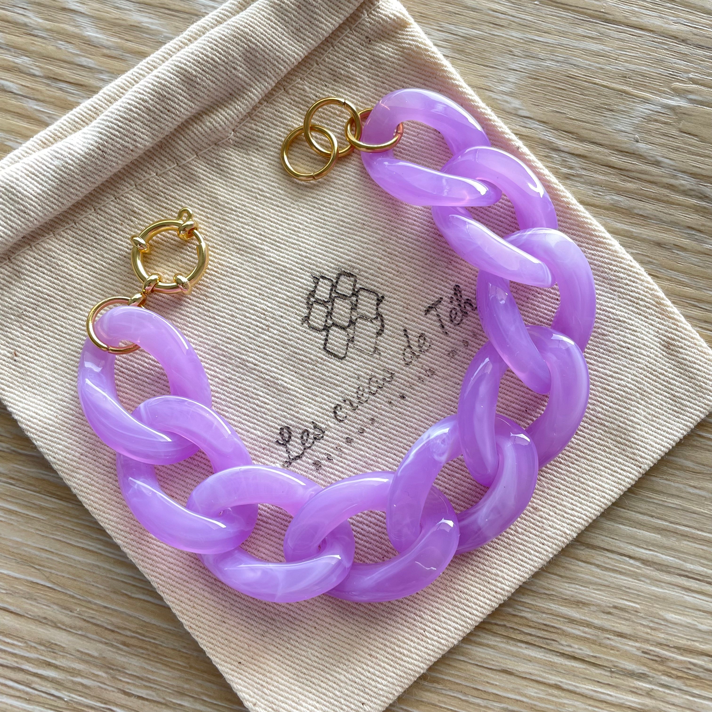 Bracelet tendance grosses mailles modèle Ohéa